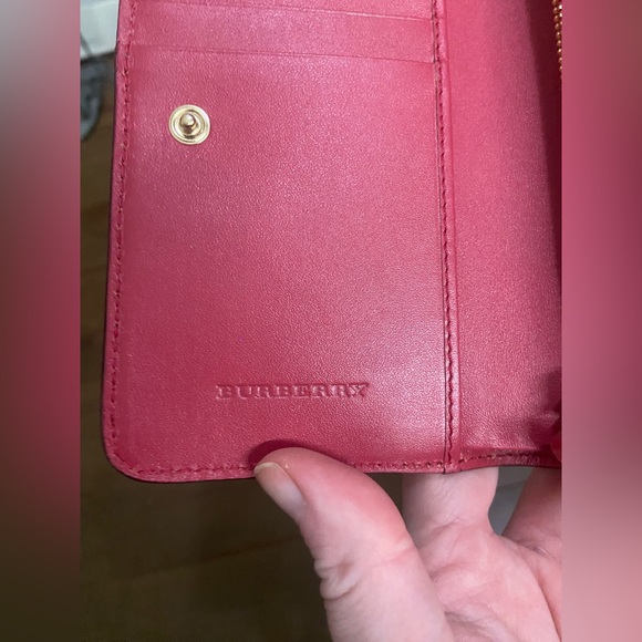 Burberry Bifold Wallet Snap Shadow Horse Authentic - Picture 4 of 8